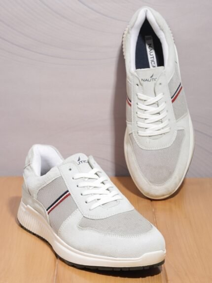 Nautica Men Woven Design Sneakers