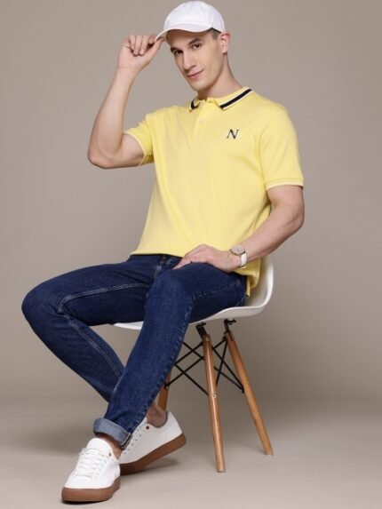 Nautica Polo Collar Pure Cotton T-shirt