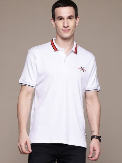 Nautica Pure Cotton Polo Collar T-shirt