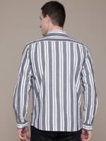 Nautica Pure Cotton Seersucker Classic Fit Striped Casual Shirt