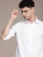 Nautica Pure Cotton Slim Fit Opaque Casual Shirt