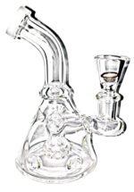 Newzenx® Glass Showerhead Bong 5.5 Inch Cutty Bong (for Oil/Honey/Meth/Weed/Multi Purpose All-in-One Bong) Included Gift Box & Full Accessories
