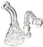 Newzenx® Glass Showerhead Bong 5.5 Inch Cutty Bong (for Oil/Honey/Meth/Weed/Multi Purpose All-in-One Bong) Included Gift Box & Full Accessories