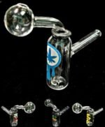 Newzenx® Oil Meth Crystal Mini Bong 3 Inch Special Scientifically Designed Combo Value Pack 2 Pieces Incl. Gift Box & Pipe Cleaner