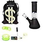 NEWZENX Percolator Bong 8.2 Inch Ice Feature Water Pipe Glass Bong with Full Smoking Accessories