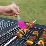 NL TRADERS Charcoal Barbeque Grill - Portable Barbecue Grill Folding BBQ Grill(2 Spatula,1 BBQ,10 Skewers,1 Air Blower) Outdoor Grill Tools for Camping Hiking Picnics, Free...