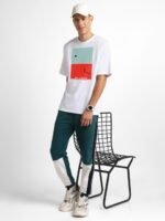 NOBERO Colourblocked Oversized Pure Cotton T-shirt