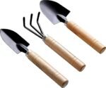 Oblivion 3 Pcs Gardening Tool Set, Hand Tool Kit for Home Gardening, Small Sized Hand Cultivator, Small Trowel & Garden Fork, Perfectly Sized for Kids, Ideal for Home Gardening,...