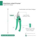 Ocean Mart Assorted Hand Pruner Cutter - 1 Pc (Steel Blades) Heavy Duty Gardening Cutter Tool | Wood Branch Trimmer | Grass Cutting Accessory | Plant Cutter for Home Garden