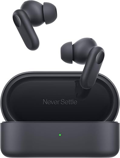 OnePlus Nord Buds 2r True Wireless in Ear Earbuds with Mic, 12.4mm Drivers, Playback:Upto 38hr case,4-Mic Design, IP55 Rating [Deep Grey]