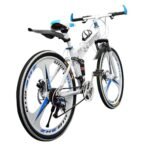 OPULENCE X6 Foldable 3 Spoke Alloy 21 Speed Gear Cycle For Unisex(White),Dual,Folding Bike,26 Inch,Standard