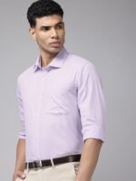 Park Avenue Self Design Pure Cotton Slim Fit Opaque Formal Shirt