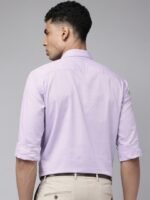 Park Avenue Self Design Pure Cotton Slim Fit Opaque Formal Shirt