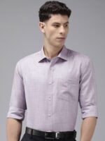 Park Avenue Self Design Slim Fit Opaque Formal Shirt