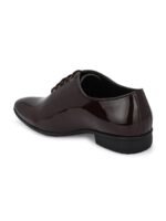 Provogue Men Brown Solid Leather Formal Oxfords Shoes