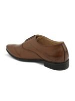 Provogue Men Textured Leather Formal Oxfords