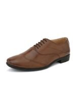 Provogue Men Textured Leather Formal Oxfords