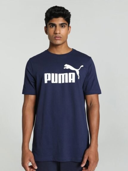 Puma Logo Printed Cotton T-Shirt