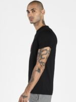 Puma Men Black Graphic Slim Fit T-Shirt