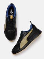 Puma Men Black Solid C-Block Sneakers