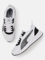 Puma Men White & Black Colourblocked IDP Sneakers