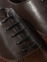 Rapawalk Brown & Coffee Brown Handcrafted Standard Width Leather Oxfords