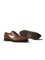 Rapawalk Tan Handcrafted Standard Width Leather Oxfords