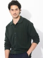 RARE RABBIT Men Alias-N Regular Fit Spread Collar Shirt