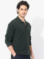 RARE RABBIT Men Alias-N Regular Fit Spread Collar Shirt