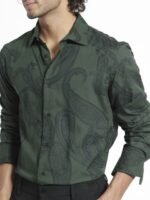 RARE RABBIT Men Ares Slim Fit Ethnic Motifs Printed Shirt