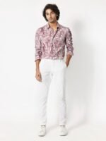 RARE RABBIT Men Biskra Slim Fit Floral Printed Cotton Shirt