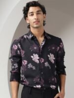 RARE RABBIT Men Boro Slim Fit Floral Printed Shirt