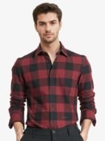 RARE RABBIT Men Byre Slim Fit Checked Cotton Shirt