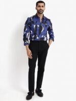 RARE RABBIT Men Canton Slim Fit Printed Cotton Shirt