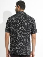 RARE RABBIT Men Castro Slim Fit Abstract Printed Shirt