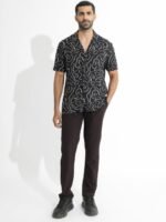 RARE RABBIT Men Castro Slim Fit Abstract Printed Shirt