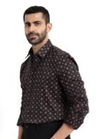 RARE RABBIT Men Freya Slim Fit Ethnic Motifs Printed Shirt