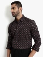 RARE RABBIT Men Freya Slim Fit Ethnic Motifs Printed Shirt