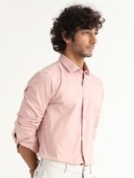 RARE RABBIT Men Gazan Regular Fit Spread Collar Cotton Shirt