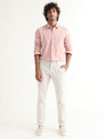 RARE RABBIT Men Gazan Regular Fit Spread Collar Cotton Shirt