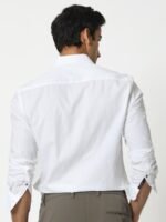 RARE RABBIT Men Gazan Slim Fit Striped Opaque Cotton Shirt