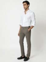 RARE RABBIT Men Gazan Slim Fit Striped Opaque Cotton Shirt