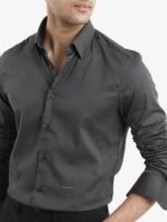 RARE RABBIT Men Holand Slim Fit Cotton Shirt