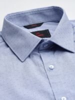 Raymond Pure Cotton Self Design Slim Fit Formal Shirt