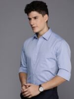 Raymond Pure Cotton Self Design Slim Fit Formal Shirt