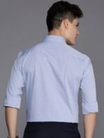 Raymond Pure Cotton Self Design Slim Fit Formal Shirt