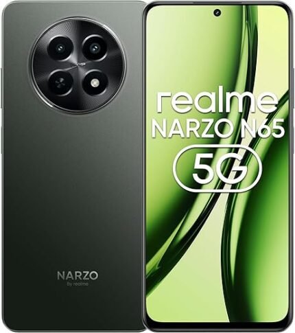 realme NARZO N65 5G (Deep Green 4GB RAM, 128GB Storage) India's 1st D6300 5G Chipset | Ultra Slim 190g Design | 120Hz Eye Comfort Display | 50MP AI Camera| Charger in The box