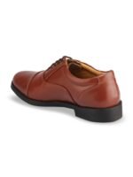 Red Chief Men Brown Solid Leather Formal Oxfords