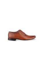 Red Chief Men Tan Brown Solid Leather Formal Oxfords