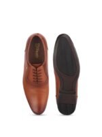 Red Chief Men Tan Brown Solid Leather Formal Oxfords